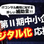 ITコンサル費用への補助金！第Ⅱ期中小企業デジタル化応援隊を活用しよう！