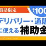 新潟県の飲食店向け補助金、デリバリー・通販に使えておすすめ！