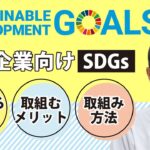 中小企業こそSDGs課題解決に取り組める!そのワケは？SDGsは社会貢献だけでなくビジネスチャンスにも!!