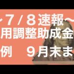 【会計士解説】〜７月８日速報〜雇用調整助成金の特例措置が９月末まで延長決定