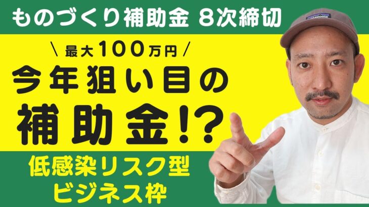 【ものづくり補助金】最大1000万円！今年狙い目の補助金!?「低感染リスク型ビジネス枠」