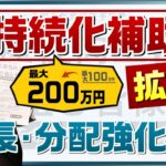 【拡充!! 最大200万円も!!】持続化補助金 / 成長・分配強化枠 200万円 / 新陳代謝枠 200万円 / インボイス枠100万円 / 小規模事業者 / 個人事業主〈21年12月時点〉