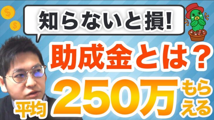 【助成金】実は平均250万円もらってる。中小企業経営者さん必見！先着なのでお早めに