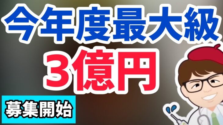 今年度最大級支援策募集開始！経済産業省中小企業庁の中小支援最大3億円補助金助成金！旧サポイン・サビサポ令和４年度成長型中小企業等研究開発支援事業【中小企業診断士YouTuberマキノヤ先生】第996回