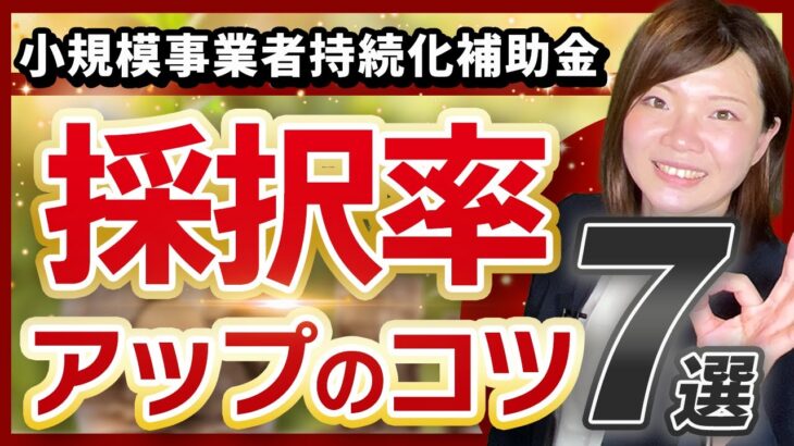 【補助金】小規模事業者持続化補助金の採択率アップのノウハウ7選