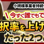 【小規模事業者持続化補助金】申請前に押さえておきたい！誰でもとれる加点【2選】