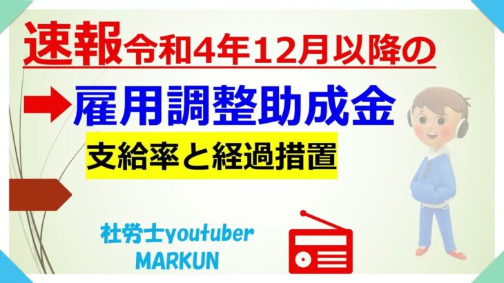 12月以降の雇用調整助成金の特例措置廃止？2022.10.28  12月以降通常制度とするとともに、業況が厳しい事業主については、一定の経過措置あり。令和5年3月まで申請書類の簡素化等の特例を継続！