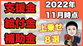 【2022年11月最新】支援金・給付金・補助金 上乗せ８選