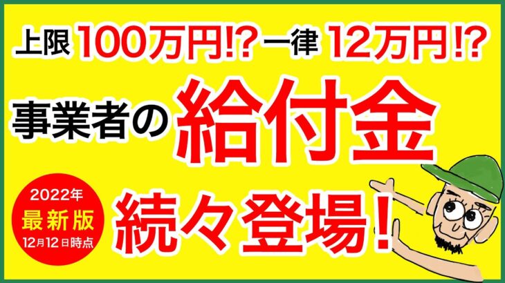 【給付金・補助金】全国各地で個人事業主も申請可能な給付金が続々登場！