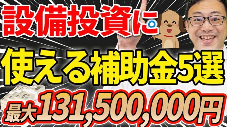 【やらなきゃ損】合計最大1億3150万円！設備投資におススメな補助金・助成金5選