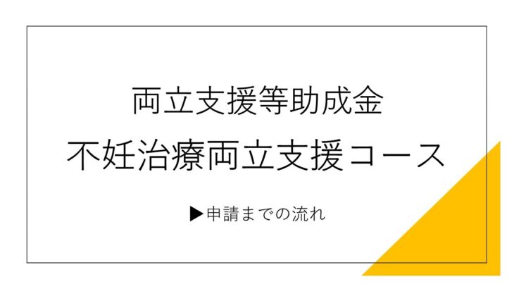 両立支援等助成金（不妊治療両立支援コース）申請までの流れ