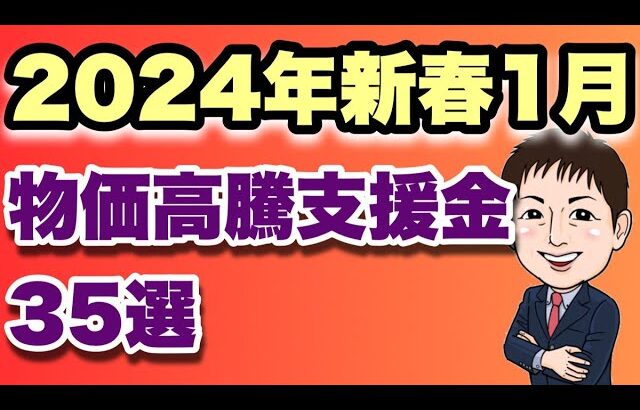 【2024年1月新春新制度増量】物価高騰支援金・補助金・給付金35選