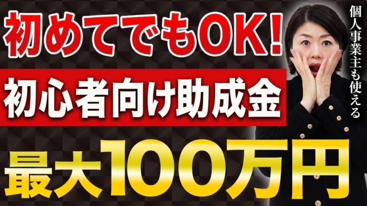 【最大100万円】初めてでもOK！条件ゆるあま助成金