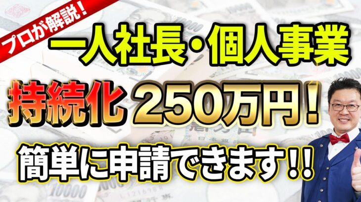 【スマホ申請OK！】こんなに簡単！従業員0でも貰える最大250万円の「持続化補助金」！今すぐに申請してください！