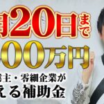 【5月20日までに絶対見て！】個人事業主、零細企業がもらえる最大200万円の持続化補助金を公認会計士が解説