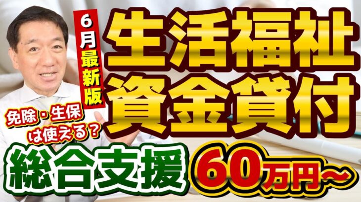 【生活資金貸付 : 60万円】非課税でなくても申請可能/ 低所得者/ 高齢者/ 障害者世帯/ 生活支援・再建費/ 福祉・就学支援費/ 保証人不要/ 免除と生保は利用できる？〈24年6月時点〉