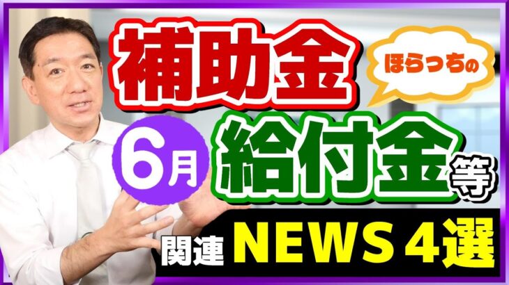 【最新版 補助金・給付金ニュース４選】新たな給付金・エネルギー補助/ ５月の企業倒産1,000件超/ コロナ借換保証/ 持続化給付金 不正の通報窓口/ 自治体によるマジ『婚活』支援（24年6月時点）