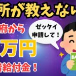 【有益スレ】政府が高齢者へ50万円支給！申請しないと貰えない給付金・助成金制度！【ゆっくり解説】