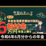 年金生活者支援給付金 給付金 6万円