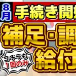 【こちらも1回限り!! 手続き開始!! 補足給付金】8月の定額減税に伴う給付金/ 支給の流れと手続き方法/ 給付対象の給与・年金収入要件/ 厚労省の支援策/ 詐欺に注意!! ≪2024年8月時点≫