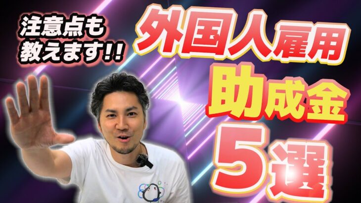 【外国人雇用に使える助成金5選】｜トライアル雇用助成金、人材確保等支援助成金（外国人労働者就労環境整備助成コース）、キャリアアップ助成金（正社員化コース）、人材開発支援助成金、業務改善助成金