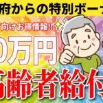 【絶対に申請して！】政府からの特別ボーナス　高齢者へ60万円支給！申請しないと貰えない給付金/助成金まとめ　年金世帯に　住民税非課税世帯に賢く申請して受給しよう！【ゆっくり解説　年金　給付金】