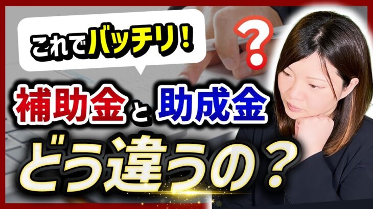 【補助金・助成金】補助金と助成金って何が違うの?【3つのポイント】