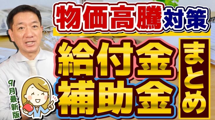 【9月度 物価高騰 給付金・補助金まとめ】最大200万円等/ 電気代・水道光熱費の補助金/ 商工事業者への燃料費 補助/ 個人事業主・小規模向け/ タクシー事業者対象LPガス補助等〈24年9月時点〉