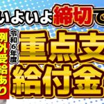 【例外受給あり・対象外の方】9月/10月末までに申請が必要な方・重点給付金10万円/ 住民票が別の児童を扶養する世帯は要申請/ 1回限り/ 申請手続き3パターン/ 生保の方も対象 ≪R6年9月時点≫