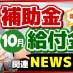 【秋の給付金、児童手当の拡充、NHKネット受信料1,100円に！など～10月度 補助金・給付金ニュース５選】最低賃金、過去最大の引上げ/ ユニークな自治体の助成金/ 厚労省支援策 （24年10月時点）