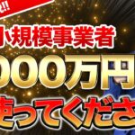 【号外】今なら小規模事業者でも2000万円獲得できる最大のチャンス！個人事業主・経営者の方は必ず見てください！