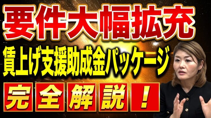 【拡充ポイントを解説！】賃上げ支援助成金2025年版を徹底解説します！