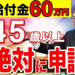 【政府からの特別ボーナス】絶対に申請しろ！助成金60万円の支給！申請すれば得する制度！【申請しないと貰えない給付金/助成金まとめ】