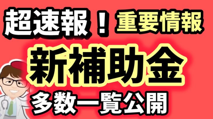 超速報・8000万円補助金新・補助金一覧これから始まる・持続化補助金・IT導入補助金・ものづくり補助金など・国民の安心・安全と持続的な成長に向けた総合経済対策【マキノヤ先生】第1985回