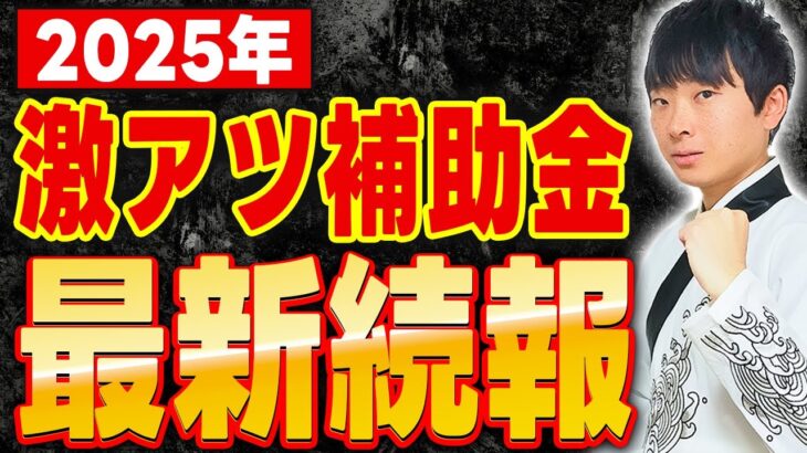 【アツすぎ】2025年の補助金の最新続報を専門家が解説します。この波に乗り遅れないように必ず見て下さい