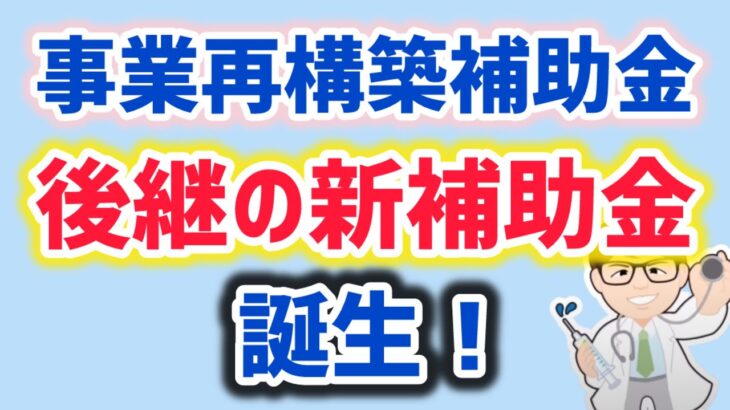 新・事業再構築補助金の後継補助金・新事業進出補助金 ・補助金バブル継続中・補正予算中小企業・個人事業主対象【中小企業診断士YouTuber マキノヤ先生】第1994回