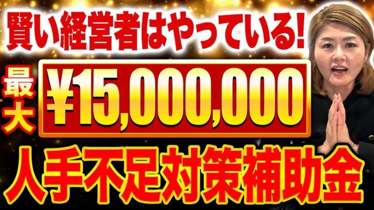 【経営者必見】中小企業でも貰えるとんでもない補助金！人手不足解消したいならすぐに確認してください！