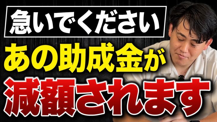 あの助成金が来年度最大100万減額されます…年度が変わる前に個人事業主・中小経営者が知らないと損する助成金申請のタイミングについて中小企業診断士が解説