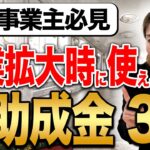 【2025年版】個人事業主が事業を成長させたい時に使うべき助成金3選！社労士が徹底解説します！