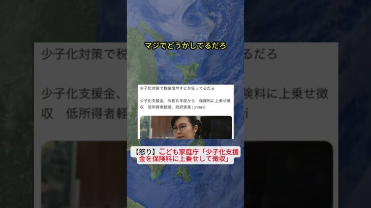 【怒り】こども家庭庁「少子化支援金を保険料に上乗せして徴収」