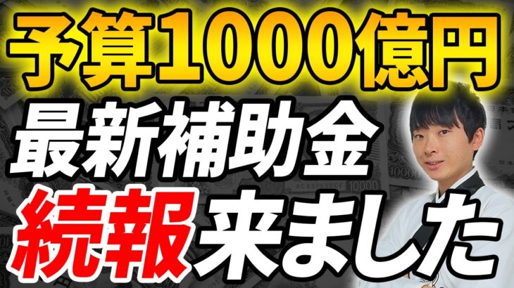 【予算1,000億円】今年から始まったあのヤバい補助金の最新情報を採択額10億円超の公認会計士が解説します